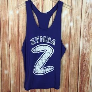 Official Zumbawear Loose Racerback Tank Top (L)
